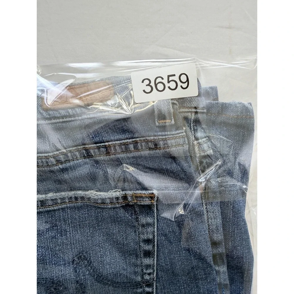 AG Adriano Goldschmied Straight Jeans Womens 26 Blue Wash Mid Rise Relaxed 26x30